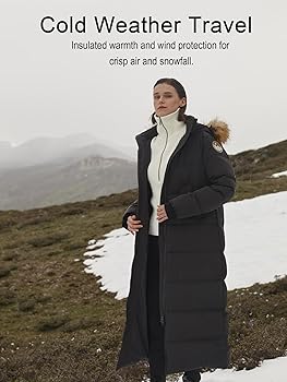 Fitouch Women's Waukee Long Down Coat Parka Jacket | 750+ Fill